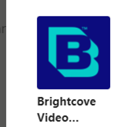 Seleccione Brightcove Video Connector